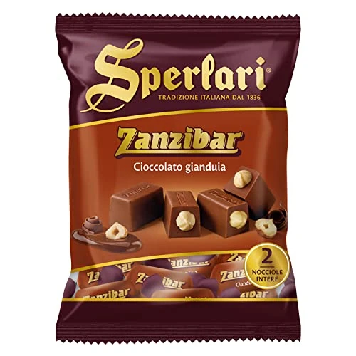 Sperlari - Zanzibar Torroncini Classic Al and Gianuia, Gluten Free, Chocolate, 117g
