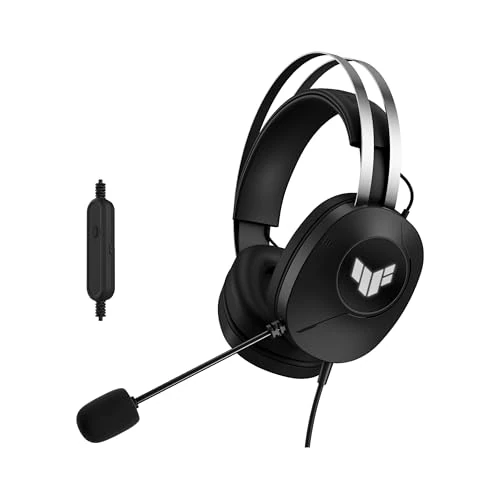 Zeitlich begrenztes Angebot: ASUS TUF Gaming H1 Gen II kabelgebundenes Gaming-Headset | USB A, 40mm Essence-Treiber, virtueller 7.1-Surround-Sound, TeamSpeak-zertifiziertes Mikrofon, 297g, TUF-Logobeleuchtung von 51.85 € auf 51.85 € (0.00% Rabatt)