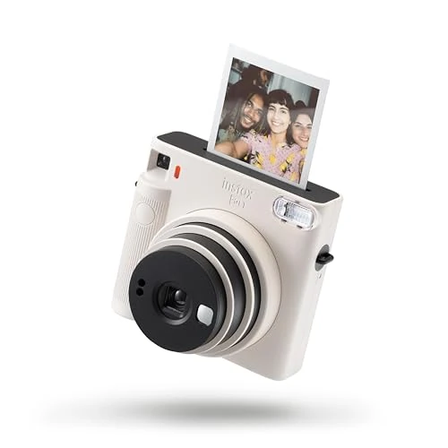 instax SQ1 Square Cámara instantánea automática, tamaño de Foto Cuadrado. Chalk White