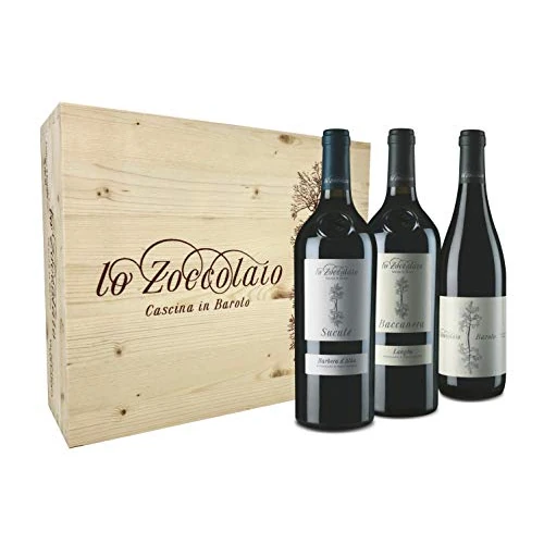Oferta limitada: Lo Zoccolaio Barbera D'Alba+Langhe Rosso+Barolo Vino Tinto Italiano en Estuche de Madera - 3 Botellas X 750ml de 43.05 EUR a 40.47 EUR (ahorro 6%)