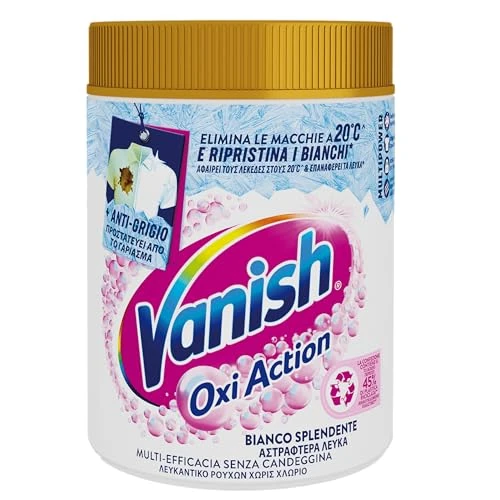 Beperkte aanbieding: Vanish Oxi Action Multipower Wit Glanspoeder, vlekverwijderaar voor witte was, 1 verpakking à 1 kg voor wasgoed, additief voor wasmachine, multifunctioneel, zonder bleekmiddel van 16.90 EUR naar 16.90 EUR (besparing 0%)