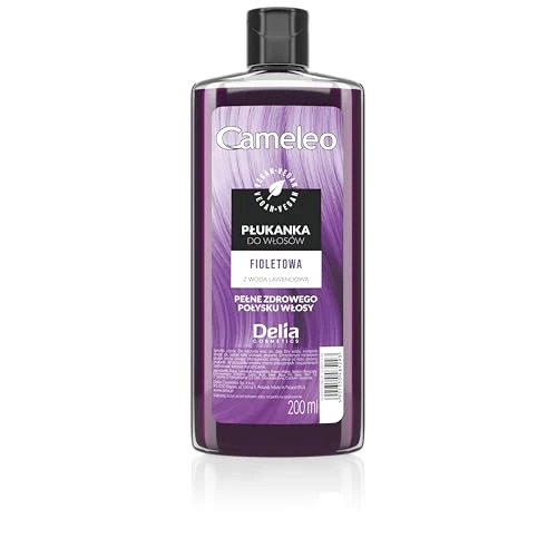 Cameleo - Paarse haartoner met lavendelwater, semi-permanente haarkleur, paarse tinten zonder gele tinten, voor blond, platinablond en grijs haar, paars haar, kleur & verzorging, parabenenvrij, 200 ml
