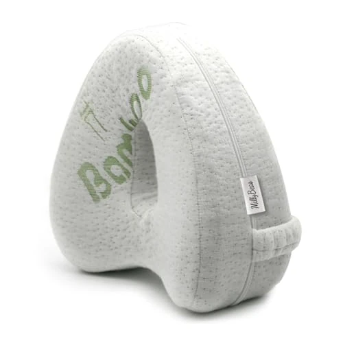 Offerta a tempo: Cuscino per Gambe per Dormire sul Fianco - Cuscino Ortopedico per le Ginocchia per il Sollievo dal Dolore alla Schiena / Fianco / Articolazioni e Sciatica, Fatto di Memory Foam e Copertura in Bambù - 0.00% da 21.99 € a 21.99 €