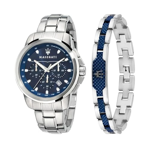 Limitiertes Angebot: Maserati Successo Herrenuhr, Chronograph, aus Edelstahl, und Herrenarmband - R8851121016 von 279.00 EUR auf 223.20 EUR (Spare 20%)