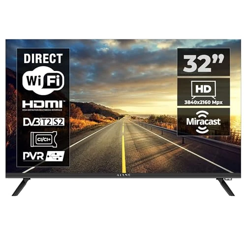 Offre limitée : KIANO Téléviseur Intelligent 32" Elegance – HD Ready (1366 × 768), Écran DLED sans Cadre – Triple Tuner DVB-T2/S2/C – Bluetooth, Enregistrement USB – 3 Ports HDMI, 2 Ports USB – Noir de 119.00 EUR à 119.00 EUR (remise 0%)