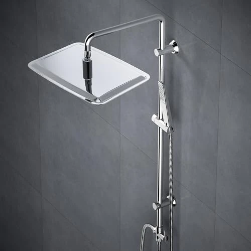 Oferta limitada: Görbach Columna de Hidromasaje sin Grifo Set Ducha Acero Inoxidable Altura Adjustable Conjunto Set Juego Ducha Baño con Ducha Mano y Cabezal Ducha Rociador en INOX 35x25cm de 55.52 EUR a 52.74 EUR (ahorro 5%)