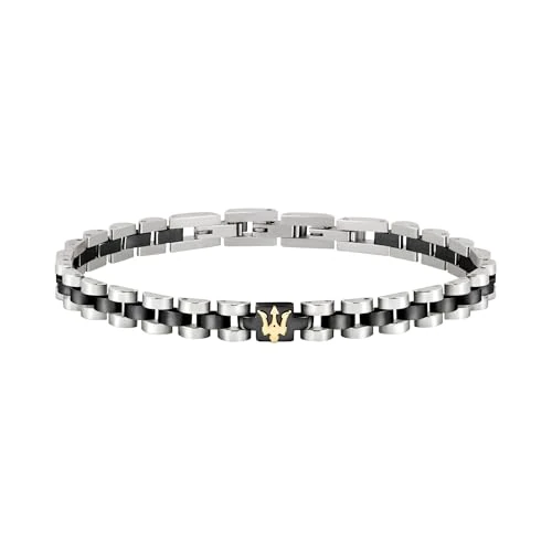 Limitiertes Angebot: Maserati Jewels Herrenarmband, 21 cm, aus Edelstahl, PVD - JM320AST08 von 89.00 EUR auf 71.20 EUR (Spare 20%)