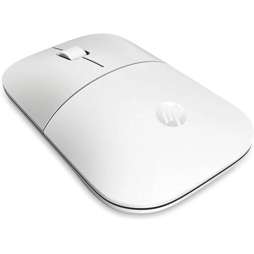 HP Z3700 - Ratón Inalámbrico (1200 PPP, 3 Botones y Rueda de Desplazamiento, Batería 16 Meses de Duración, Tecnología LED, USB y Windows), Blanco Cerámica