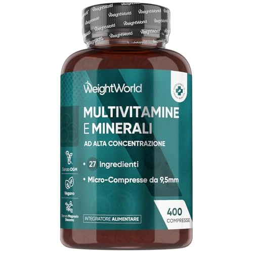 Oferta limitada: Multivitaminas y Minerales, 400 Comprimidos Veganos, 27 Vitaminas y Minerales - Vitamina C, Vitamina B, D, E, Magnesio, Zinc, Calcio, Hierro y Más, Para +1 de Año, Sabor Menta de 17.99 EUR a 14.61 EUR (ahorro 19%)