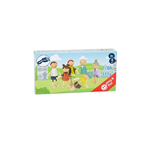 Offerta a tempo: Small Foot 11804 Pupazzetti Pieghevoli Famiglia in Legno, con Molti Dettagli, Flessibili, Resistenti, dai 3 Anni in su - 26% da 29.99 € a 22.06 €