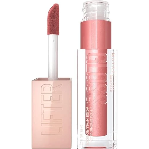 Maybelline New York - Lifter Gloss Lipgloss - 3 Moon - Roze - Glanzende Lipgloss - 5,4ml Lippen met een glossy, vollere look. Verrijkt met hyaluronzuur voor gehydrateerde lippen