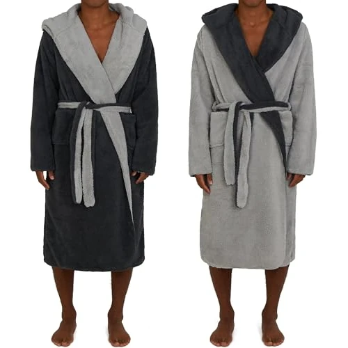 Oferta limitada: HOMELEVEL Albornoz Hombre Invierno - Bata Hombre Invierno Polar 2en1 Reversible con Bolsillos - Bata de Estar por Casa Polar 100% Poliester Extrasuave - Batas de Casa Reversibles de 19.89 € a 19.89 € (ahorro 0.0%)