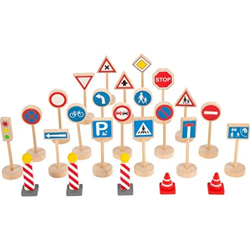 Offre limitée : small foot Set de panneaux de signalisation en bois, pour véhicules et chemins de fer, pour enfants 3 ans, 11736 de 19.90 € à 19.90 € (0.00% de remise)