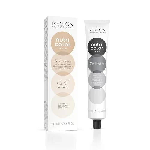 Oferta limitada: REVLON PROFESSIONAL Nutri Color Filters, Mascarilla de Coloración Temporal para el Pelo, Revive el Color del Cabello, Brillo y Coloración Intensa, Tinte Pelo Mujer Tono 931 Beige Claro, 100ml de 11.41 € a 11.41 € (ahorro 0.00%)