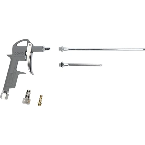 BRILLIANT TOOLS BT161103 KS Tools-Pistola de Aire comprimido (Incluye 3 boquillas Intercambiables)