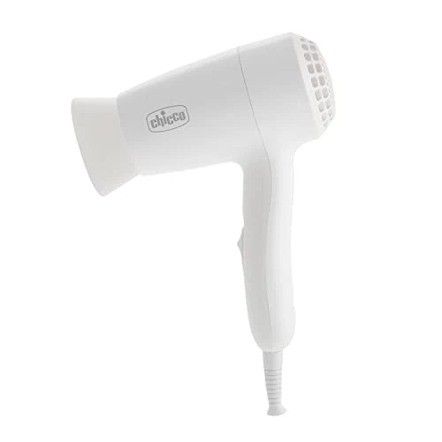 Offerta a tempo: Chicco Mini Asciugacapelli Per Bambini, Phon Per Bambini, Riduce il Rischio Di Scottature, Due Temperature, Con Convogliatore D'Aria, 0 Mesi+ - 24% da 39.00 € a 29.73 €