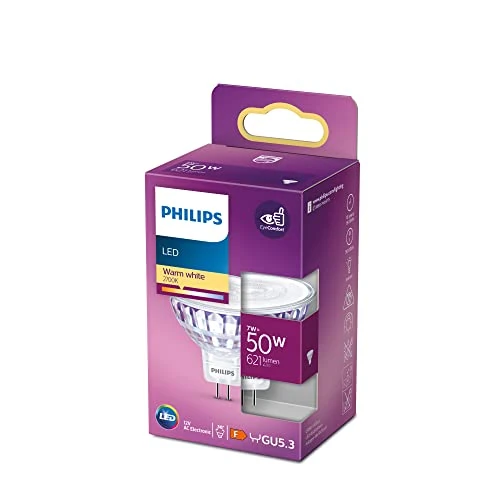 Begrenztes Angebot: Philips LED Classic GU5.3 Lampe, 50 W, Reflektor, silber, warmweiß, 1 Stück (1er Pack) von 5.98 EUR auf 5.98 EUR (Rabatt 0%)