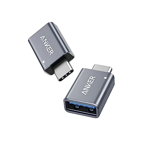Offerta a tempo: Anker Adattatore USB (Confezione da 2), Trasferimento Dati ad Alta Velocità, Adattatore da USB C a USB 3.0 Femmina per MacBook Pro 2020, iPad Pro 2020, e Altri Dispositivi di tipo C - 15% da 9.99 € a 8.49 €