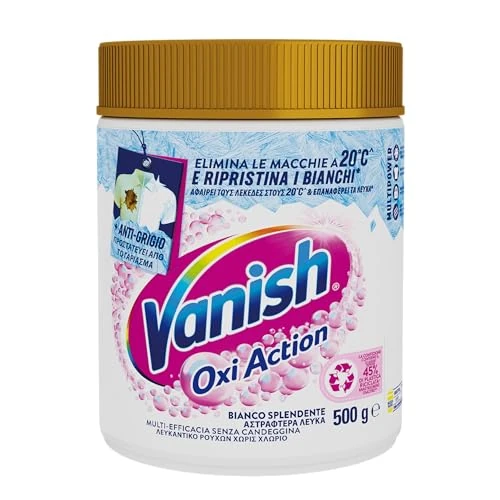 Oferta limitada: Vanish Oxi Action Multipower - Polvo blanco brillante, quitamanchas para prendas blancas, 1 paquete de 500 g para lavandería, aditivo para lavadora multiacción sin blanqueador de 15.18 EUR a 15.18 EUR (ahorro 0%)