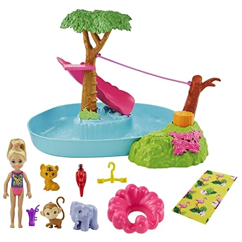 Offerta a tempo: Barbie - Dha Sp - Chelsea Jungle River Playset, GTM85 - 34% da 39.99 € a 26.49 €