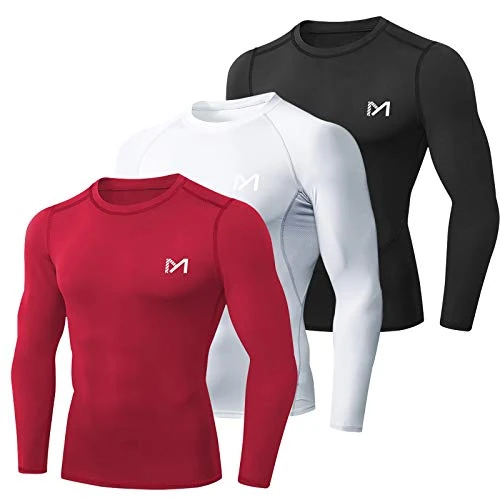 Offerta a tempo: MEETYOO Maglietta Compressione Uomo, Maglie Maniche Lunghe/Corta T Shirt Sportiva per Corsa Ciclismo Fitness - 12% da 33.98 € a 29.99 €