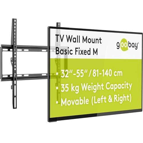 Oferta ograniczona: Goobay 49730 uchwyt ścienny 55 cali ekstra płaski uchwyt do dużych telewizorów od 32 do 55" do 35 kg maks. VESA 400 x 400 z 57.60 EUR na 57.60 EUR (znizka 0%)