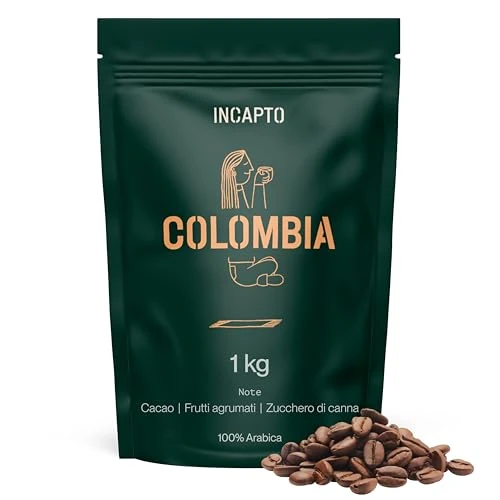 Incapto Risaralda El Vergel Colombian Whole Bean Coffee 1000g | South American Specialty Coffee | Sweet, Creamy & Balanced | Lemon, Cocoa & Panela Notes