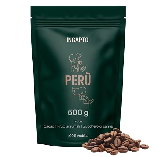 Offre limitee: Incapto Café en Grain de Spécialité 500g | Origine Pérou | 100% Arabica | Café de Spécialité 84,75 points SCA | Torréfaction Naturelle et Artisanale | Ferme Cajamarca, Cenfrocafé de 26.95 EUR a 20.95 EUR (economie 22%)