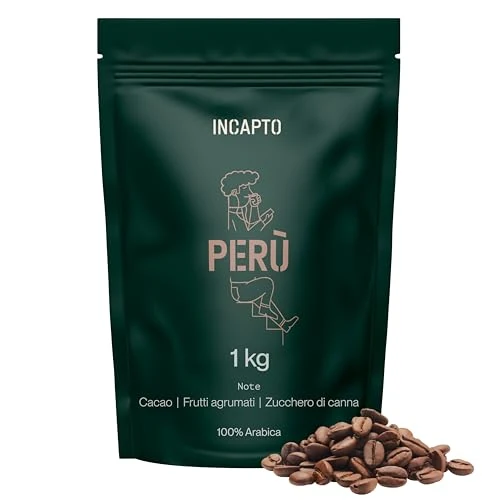 Offre limitee: Incapto Café en Grain de Spécialité 1kg | Origine Pérou | 100% Arabica | Café de Spécialité 84,75 points SCA | Torréfaction Naturelle et Artisanale | Ferme Cajamarca, Cenfrocafé de 45.55 EUR a 28.46 EUR (economie 38%)