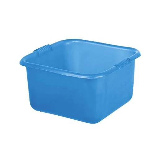 Mobil Plastic - Bacinella/Bagno Quadro in plastica 30x30 - Azzurro