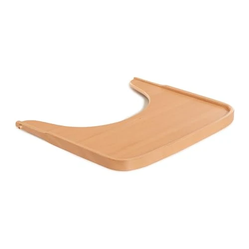 hauck Holz Essbrett für Alpha+ & Beta+ Holzhochstuhl Alpha Wooden Tray, für Kinder 6-36 Monaten, Esstisch aus FSC® zertifiziertem Buchenholz mit Erhöhtem Rand (Natural)