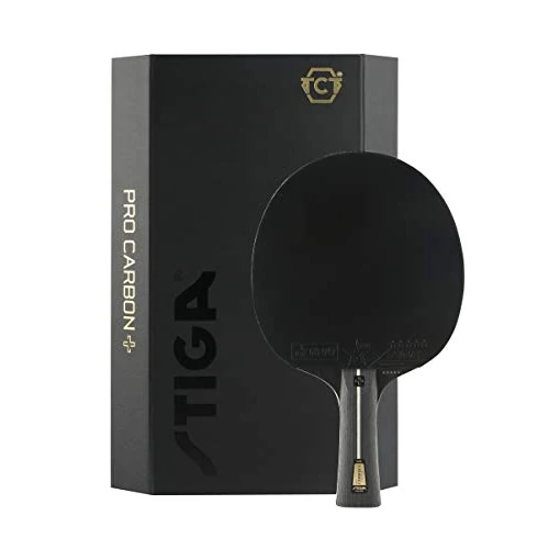 Tijdelijke aanbieding: Stiga Pro Carbon+ tafeltennisbatje voor volwassenen, uniseks, rood/zwart, één maat van 113.85 EUR naar 113.85 EUR (korting 0%)