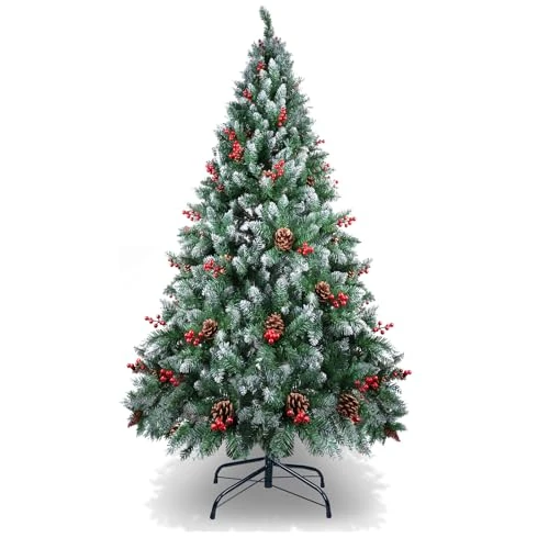 AGM 150 cm, sztuczna choinka choinkowa, 450 końcówek z dekoracjami na Boże Narodzenie, do wewnątrz i na zewnątrz, dekoracja świąteczna