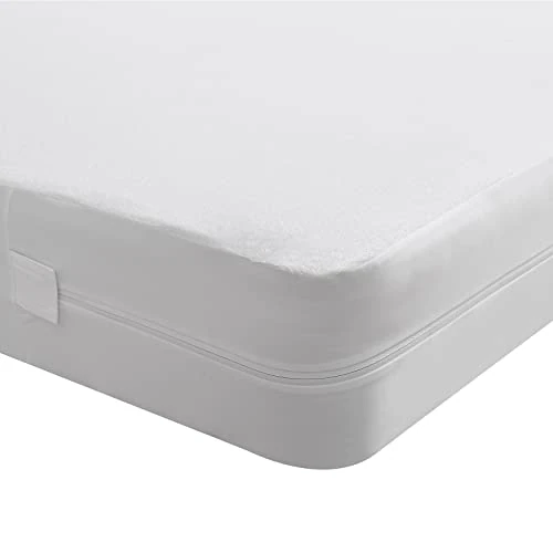 Tijdelijke aanbieding: Beedsooth Waterdichte Matrasbeschermer Met Rits Absorberende Katoenen Badstof Ademend 90x190cm+16cm van 25.99 € naar 25.99 € (0.00% korting)