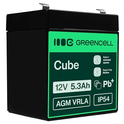 Tijdelijke aanbieding: Green Cell AGM 12V 5,3Ah VRLA Loodaccu voor Kassa’s en Weegschalen van 22.84 € naar 22.84 € (0.00% korting)
