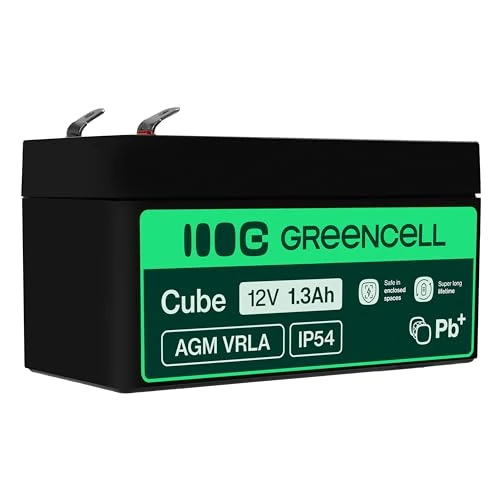 Zielona komórka Części Zamienne Akumulator Żel AGM 12V 1.3Ah Rechargeable Akumulator Zapieczętowany Kwas ołowiu Bateria Bezobsługowa Wymiana Baterii dla Systemy Alarmowe Przeciwkradzież Wideo Nadzoru