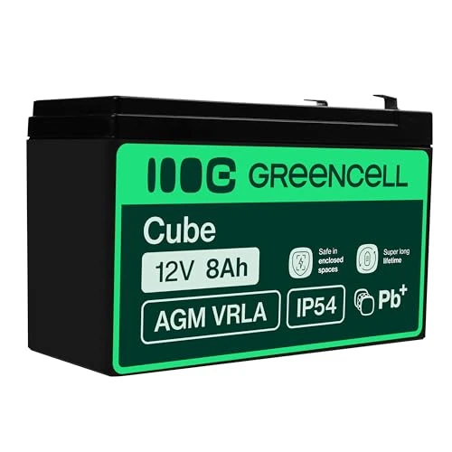 Offerta a tempo: Green Cell AGM 12V 8Ah VRLA Batteria al Piombo per Casse e Bilance - 35% da 28.65 € a 18.49 €