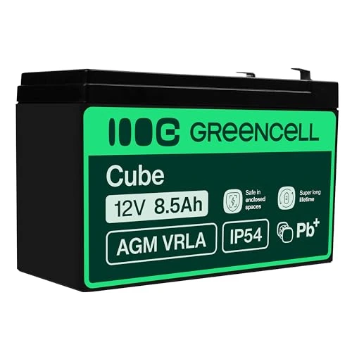 Offerta a tempo: Green Cell AGM 12V 8,5Ah VRLA Batteria al Piombo per Casse e Bilance - 11% da 29.95 € a 26.53 €