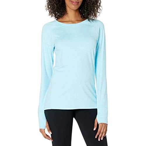 Offerta a tempo: Amazon Essentials Maglia da allenamento a maniche lunghe da donna, girocollo elasticizzato tecnico spazzolato, atletico, XXL (taglie forti disponibili) - 58% da 21.20 € a 8.94 €