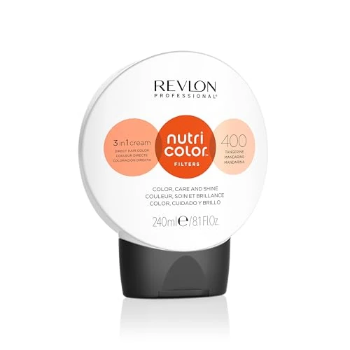 REVLON PROFESSIONAL Nutri Color Filters Maschera Colorata Capelli, Protettiva, Istantanea E Multidimensionale, Mandarino - 240 Ml