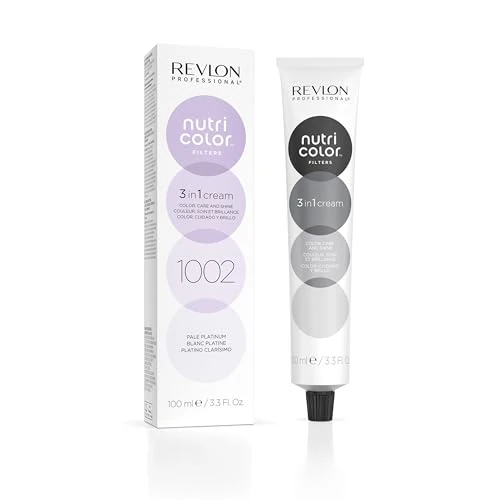 Offerta a tempo: REVLON PROFESSIONAL Nutri Color Filters Maschera Colorata Capelli, Protettiva, Istantanea e Multidimensionale, Platino Chiaro - 100 ml - 57% da 11.98 € a 5.10 €