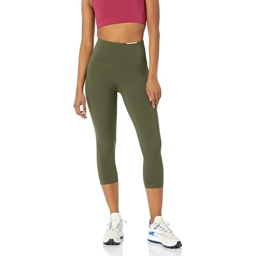 Limited offer: Amazon Essentials Women's Active Sculpt High Rise Capri Legging (Available in Plus Size) from 11.94 EUR to 11.94 EUR (save 0%)