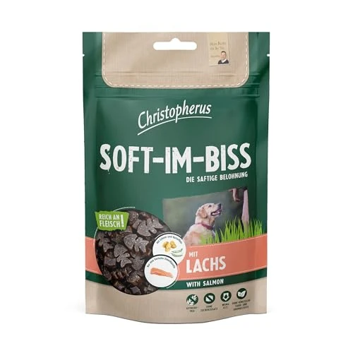 Offerta a tempo: Christopherus – Snack Morbidi per Cani, Salmone, 125 g - 0.00% da 3.47 € a 3.47 €