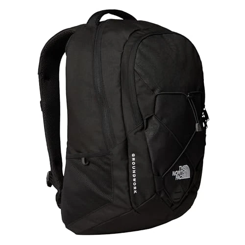 The North Face - Plecak Groundwork - z Wyściełanym Panelem Tylnym Na Laptopa - Odblaskowy Plecak Do Szkoły i Pracy - TNF Black, 28L