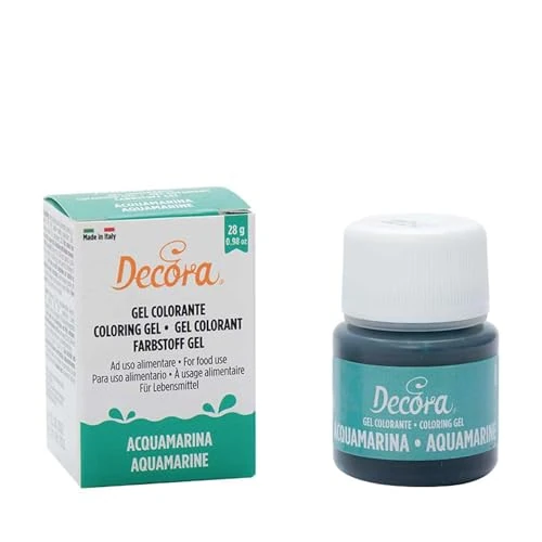 Offerta a tempo: Decora 9600825 Gel Colorante Decora Acquamarina 28 G, dal colore intenso e brillante - 51% da 6.09 € a 3.00 €