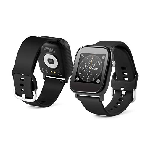 Offerta a tempo: Technaxx Germany Smart Watch resistente all'acqua Sport Fitness Tracker Temperatura Monitoraggio della frequenza cardiaca Funzione anti-smarrimento TX-SW6HR - 31% da 49.99 € a 34.42 €