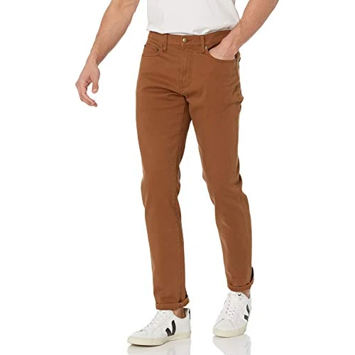 Offerta a tempo: Amazon Essentials Jeans Slim Fit - Colori Fuori Produzione Uomo, Kaki Scuro, 32W / 29L - 0.00% da 25.60 € a 25.60 €