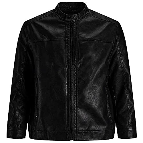 Begrenztes Angebot: JACK & JONES Male Kunstlederjacke Kunstlederjacke von 59.99 EUR auf 41.99 EUR (Rabatt 30%)