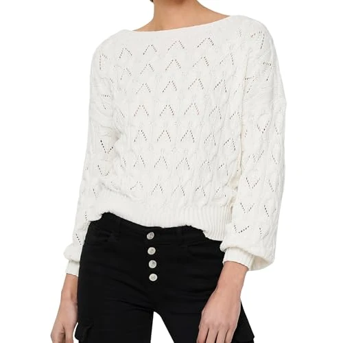 Oferta limitada: ONLY Onlbrynn Life Structure L/S Pul KNT Noos Jersey para Mujer, Cloud Dancer, XS de 29.99 EUR a 29.99 EUR (ahorro 0%)