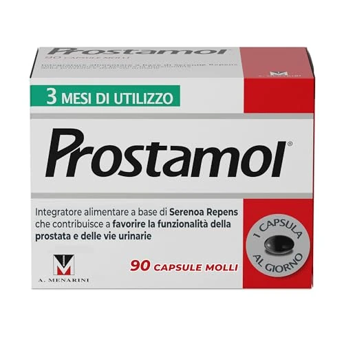 Menarini Prostamol Integratore per la Funzionalità Della Prostata, 90 Capsule